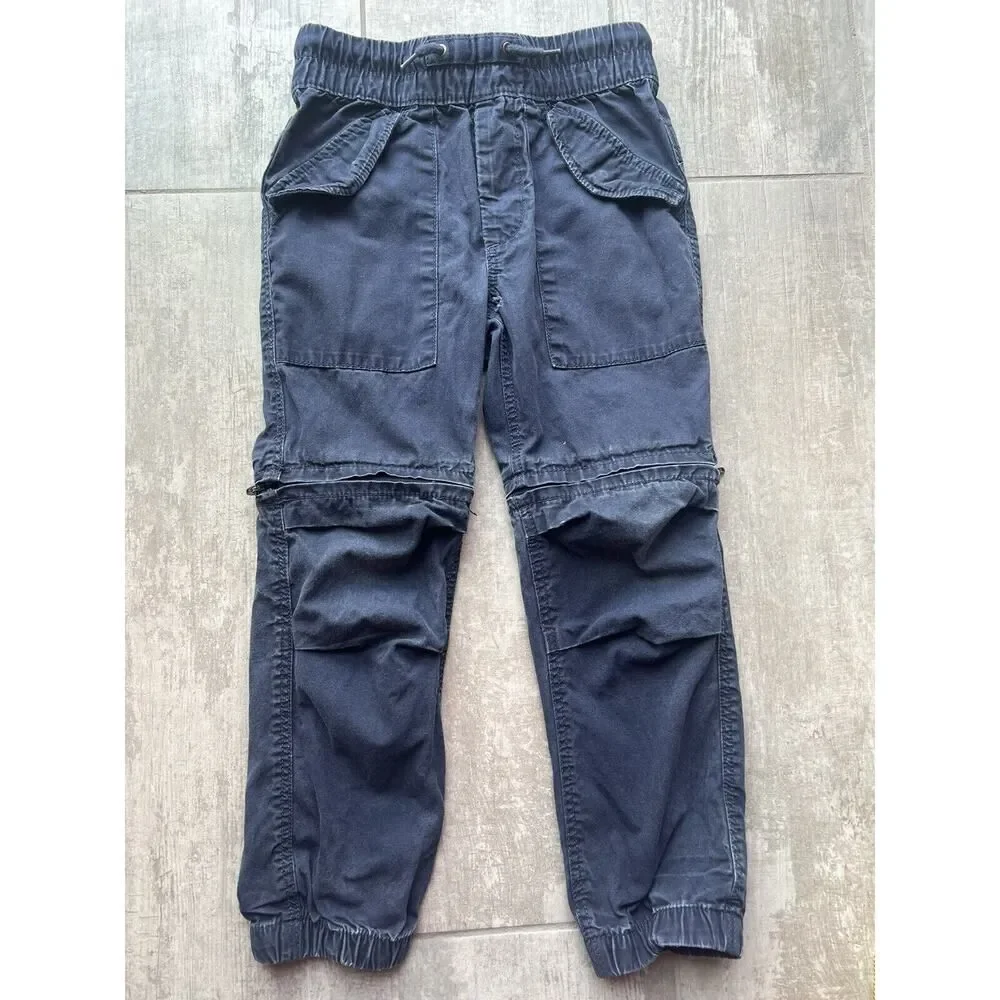 Gap Kids Boys Zip Away Jogger Jeans to Shorts Zip Off Pants S 6-7 Pull On READ!